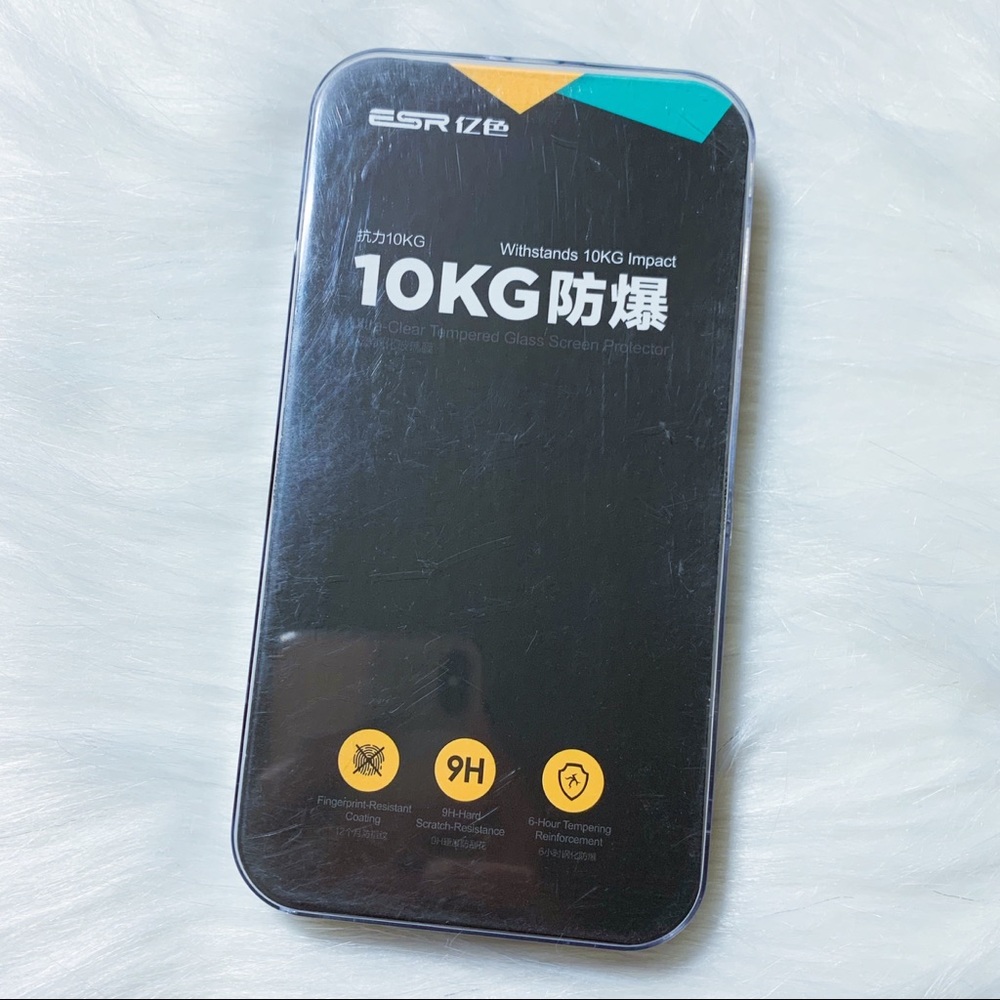 NWT! ESR iPhone X Tempered Glass Screen Protector